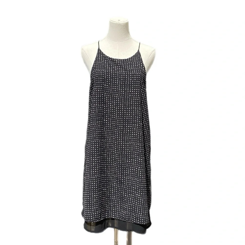 🌸Black and white polka dot high neck dress from Lila Clothing Co